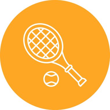 Tenis vektör simgesi. Yazdırma, mobil ve web uygulamaları için kullanılabilir.