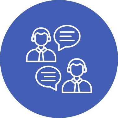 Konuşma vektör simgesi. Yazdırma, mobil ve web uygulamaları için kullanılabilir.