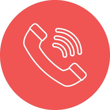 Telefon halka vektör simgesi. Yazdırma, mobil ve web uygulamaları için kullanılabilir.