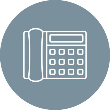 Telefon vektör simgesi. Yazdırma, mobil ve web uygulamaları için kullanılabilir.