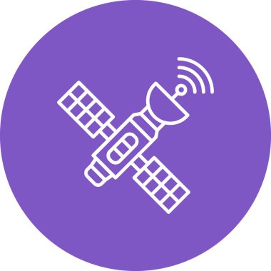 Uydu vektör simgesi. Yazdırma, mobil ve web uygulamaları için kullanılabilir.