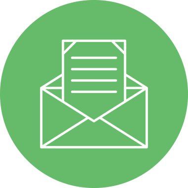 Posta vektör simgesi. Yazdırma, mobil ve web uygulamaları için kullanılabilir.