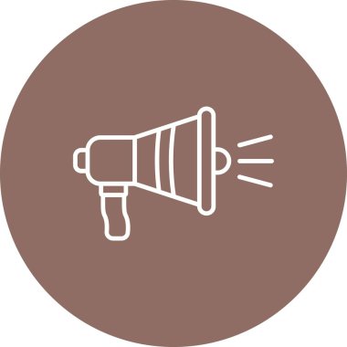 Megafon vektör simgesi. Yazdırma, mobil ve web uygulamaları için kullanılabilir.