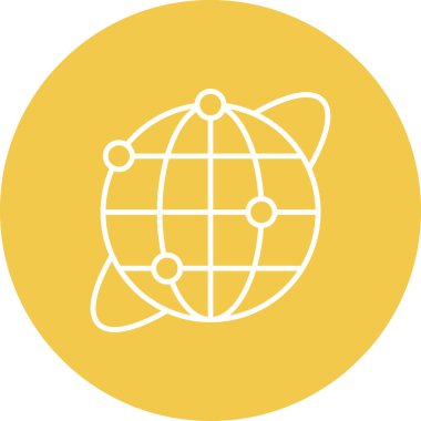 İnternet vektör simgesi. Yazdırma, mobil ve web uygulamaları için kullanılabilir.