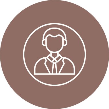 Profil vektör simgesi. Yazdırma, mobil ve web uygulamaları için kullanılabilir.