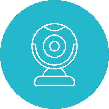 Webcam vektör simgesi. Yazdırma, mobil ve web uygulamaları için kullanılabilir.