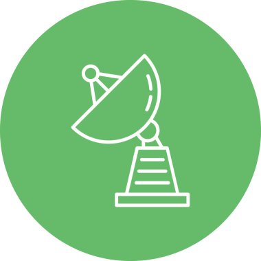 Uydu Çanağı vektör simgesi. Yazdırma, mobil ve web uygulamaları için kullanılabilir.