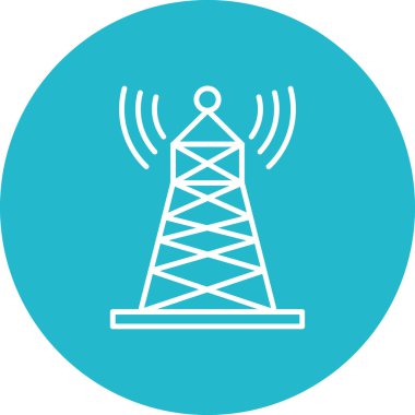 Sinyal kulesi vektör simgesi. Yazdırma, mobil ve web uygulamaları için kullanılabilir.