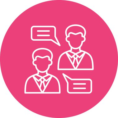 Sohbet vektörü simgesi. Yazdırma, mobil ve web uygulamaları için kullanılabilir.