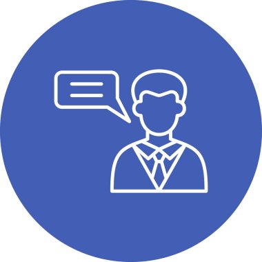 Fikir vektör simgesi. Yazdırma, mobil ve web uygulamaları için kullanılabilir.