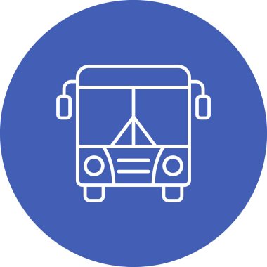 Toplu taşıma vektör simgesi. Yazdırma, mobil ve web uygulamaları için kullanılabilir.