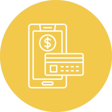 Nakitsiz ödeme vektör simgesi. Yazdırma, mobil ve web uygulamaları için kullanılabilir.