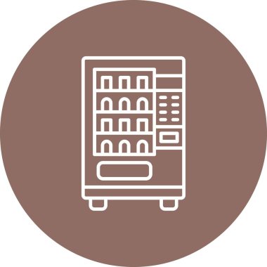 Otomat vektör simgesi. Yazdırma, mobil ve web uygulamaları için kullanılabilir.