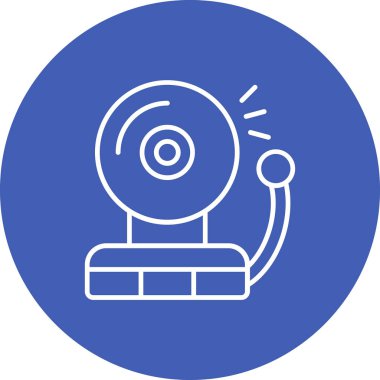 Alarm vektör simgesini ateşle. Yazdırma, mobil ve web uygulamaları için kullanılabilir.