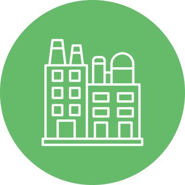 Endüstri vektör simgesi. Yazdırma, mobil ve web uygulamaları için kullanılabilir.