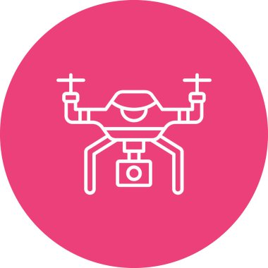 Akıllı İHA vektör simgesi. Yazdırma, mobil ve web uygulamaları için kullanılabilir.