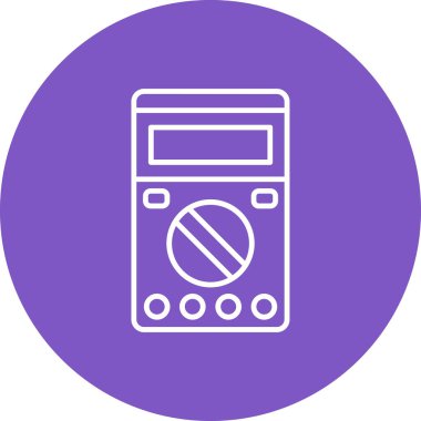 Voltmetre vektör simgesi. Yazdırma, mobil ve web uygulamaları için kullanılabilir.