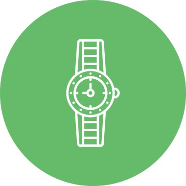 Kol saati vektör simgesi. Yazdırma, mobil ve web uygulamaları için kullanılabilir.