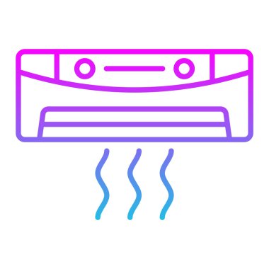 Klima vektör simgesi. Yazdırma, mobil ve web uygulamaları için kullanılabilir.