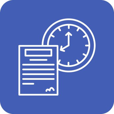 Son teslim tarihi vektör simgesi. Yazdırma, mobil ve web uygulamaları için kullanılabilir.