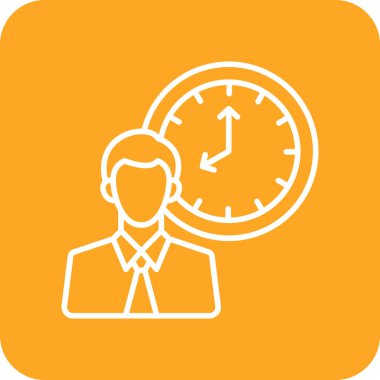 Saat vektör simgesi. Yazdırma, mobil ve web uygulamaları için kullanılabilir.