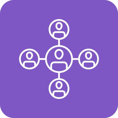 Organizasyon Çizelgesi vektör simgesi. Yazdırma, mobil ve web uygulamaları için kullanılabilir.