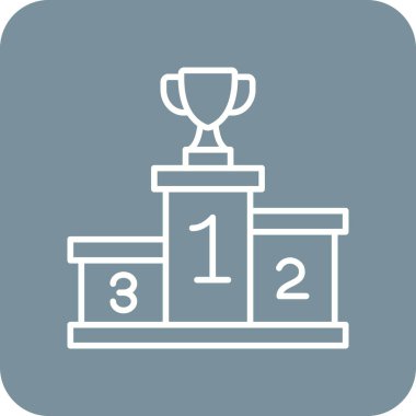 Podyum vektör simgesi. Yazdırma, mobil ve web uygulamaları için kullanılabilir.