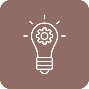 Fikir vektör simgesi. Yazdırma, mobil ve web uygulamaları için kullanılabilir.