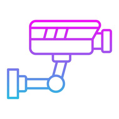 CCTV vektör simgesi. Yazdırma, mobil ve web uygulamaları için kullanılabilir.