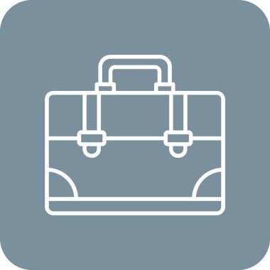 Evrak çantası vektör simgesi. Yazdırma, mobil ve web uygulamaları için kullanılabilir.