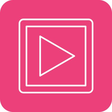 Düğme vektör simgesini çal. Yazdırma, mobil ve web uygulamaları için kullanılabilir.