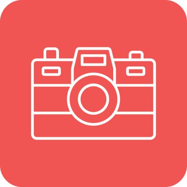 Kamera vektör simgesi. Yazdırma, mobil ve web uygulamaları için kullanılabilir.