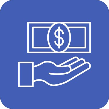 Ödenebilir vektör simgesi. Yazdırma, mobil ve web uygulamaları için kullanılabilir.