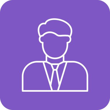 Muhasebeci vektör simgesi. Yazdırma, mobil ve web uygulamaları için kullanılabilir.