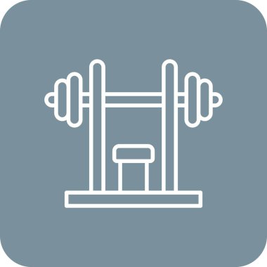 Spor salonu vektör simgesi. Yazdırma, mobil ve web uygulamaları için kullanılabilir.