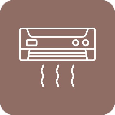 Klima vektör simgesi. Yazdırma, mobil ve web uygulamaları için kullanılabilir.