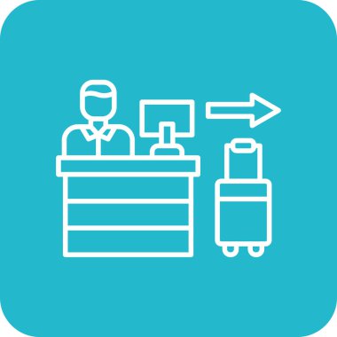 Vektör simgesine bak. Yazdırma, mobil ve web uygulamaları için kullanılabilir.