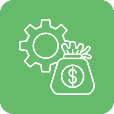 Para İdaresi vektör simgesi. Yazdırma, mobil ve web uygulamaları için kullanılabilir.