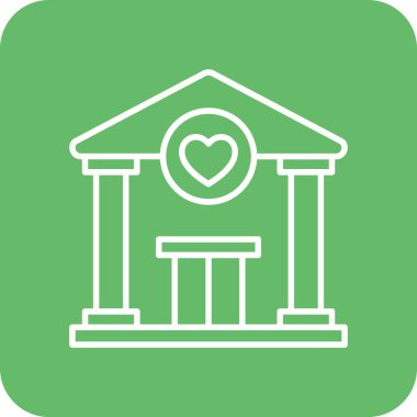 Kâr amacı gütmeyen organizasyon vektör simgesi. Yazdırma, mobil ve web uygulamaları için kullanılabilir.