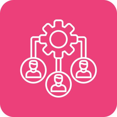 Çalışma akışı vektör simgesi. Yazdırma, mobil ve web uygulamaları için kullanılabilir.