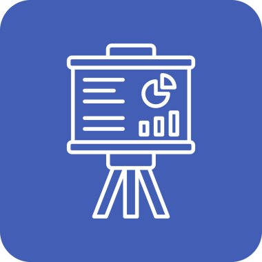 Sunum vektör simgesi. Yazdırma, mobil ve web uygulamaları için kullanılabilir.