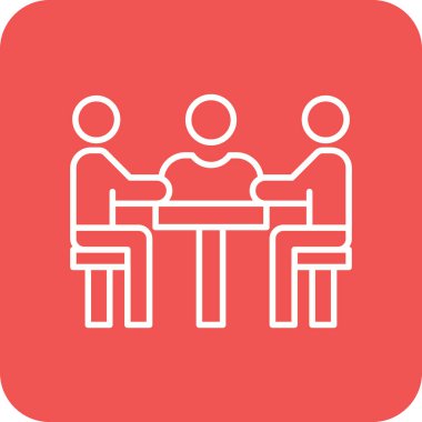 Vektör simgesi ile buluşuyorum. Yazdırma, mobil ve web uygulamaları için kullanılabilir.