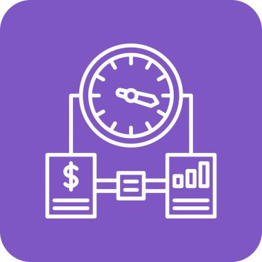 Zaman Yönetimi vektör simgesi. Yazdırma, mobil ve web uygulamaları için kullanılabilir.