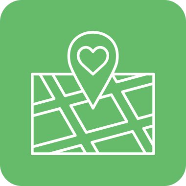 Favori konum vektör simgesi. Yazdırma, mobil ve web uygulamaları için kullanılabilir.