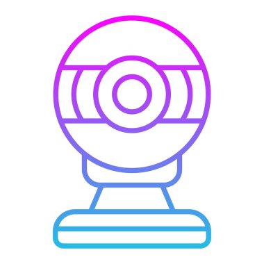 Webcam vektör simgesi. Yazdırma, mobil ve web uygulamaları için kullanılabilir.