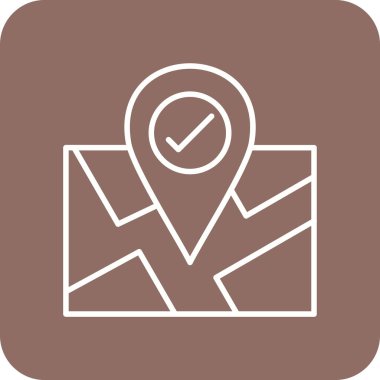 Konum vektör simgesini düzelt. Yazdırma, mobil ve web uygulamaları için kullanılabilir.