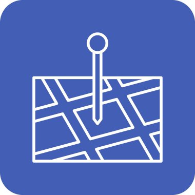 Pin vektör simgesi. Yazdırma, mobil ve web uygulamaları için kullanılabilir.