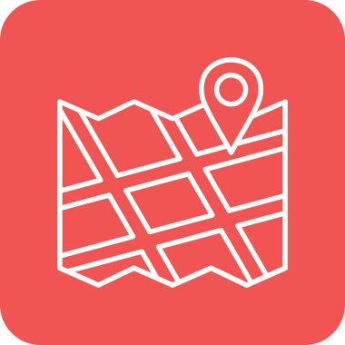 Haritalar ve konum vektör simgesi. Yazdırma, mobil ve web uygulamaları için kullanılabilir.