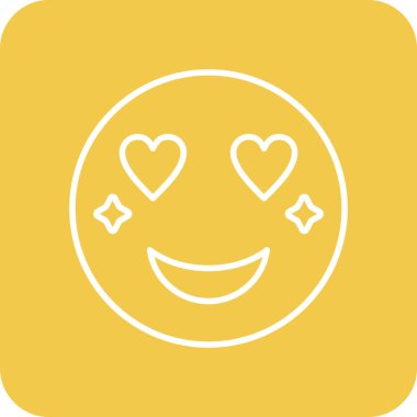 Duygusal vektör simgesi. Yazdırma, mobil ve web uygulamaları için kullanılabilir.