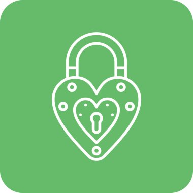 Vektör simgesini kilitle. Yazdırma, mobil ve web uygulamaları için kullanılabilir.